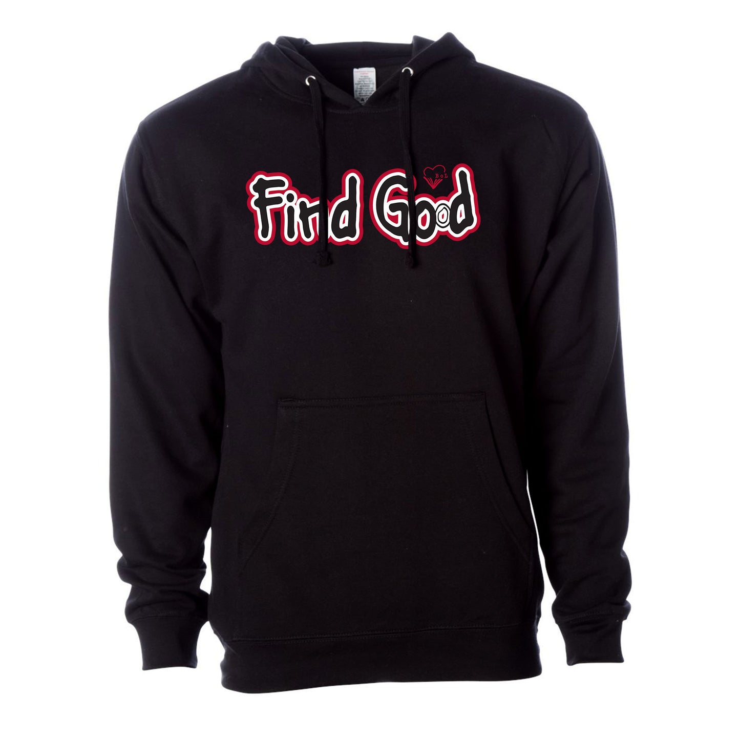 Find God Fleece Pullover Hoodie - Black