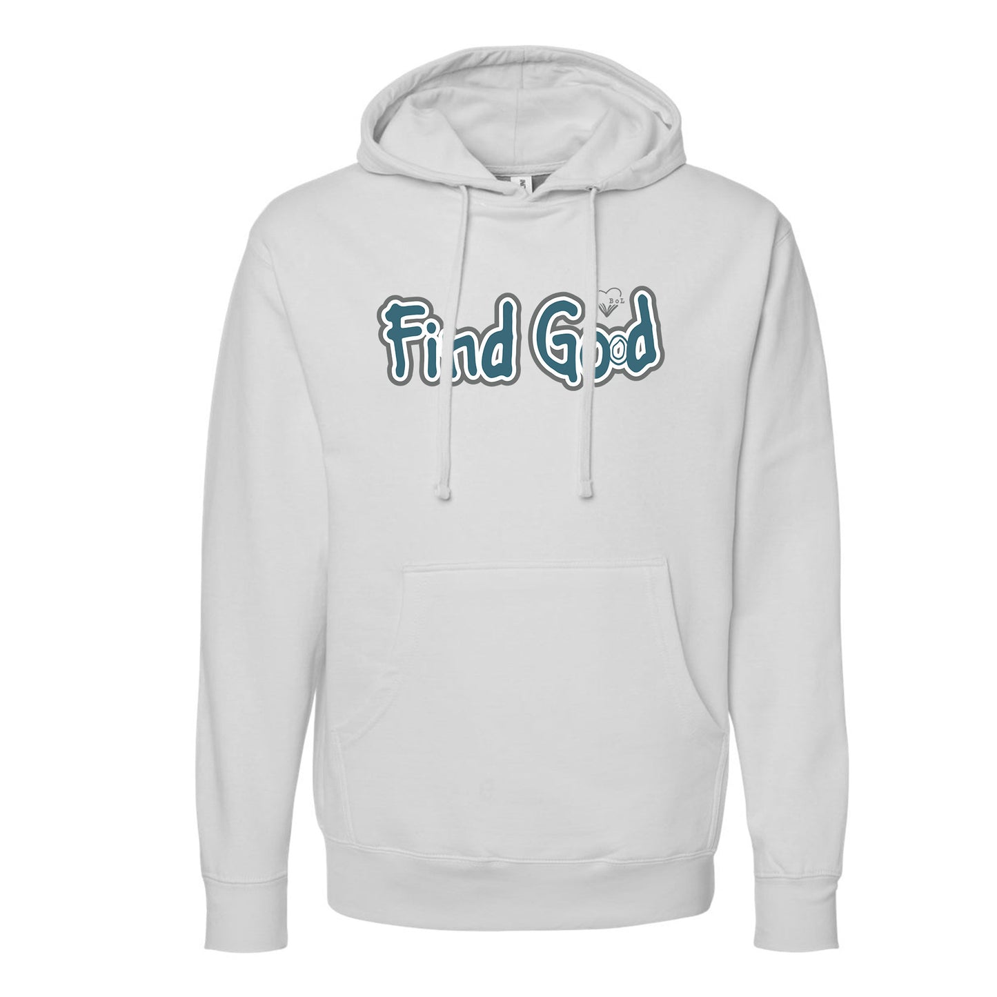 Find God Fleece Pullover Hoodie - Smoke