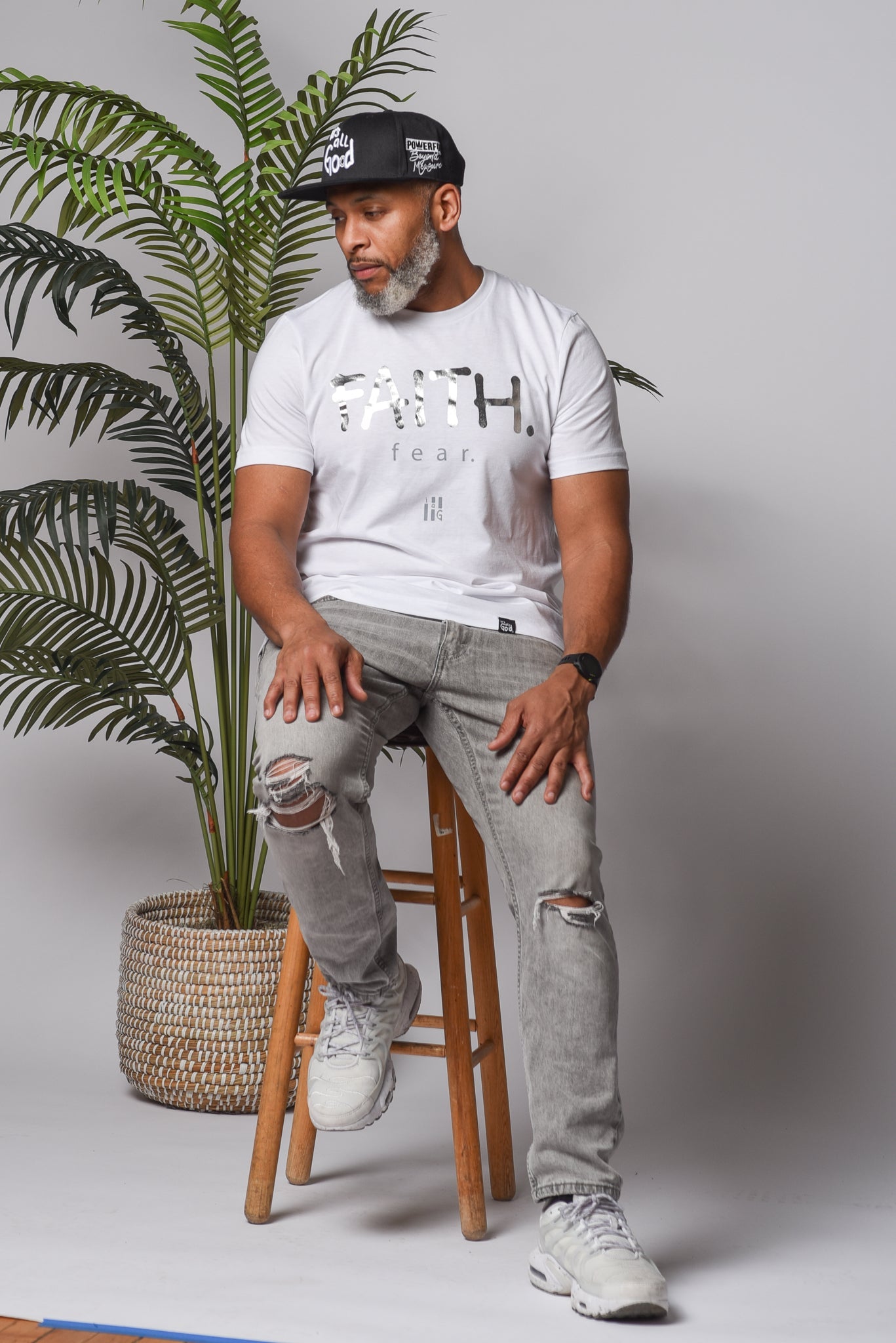 Bigger than fear x Foil - White