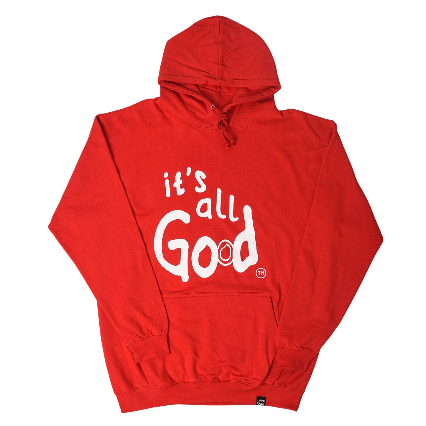 it's all God Fleece Pullover Hoodie - Red