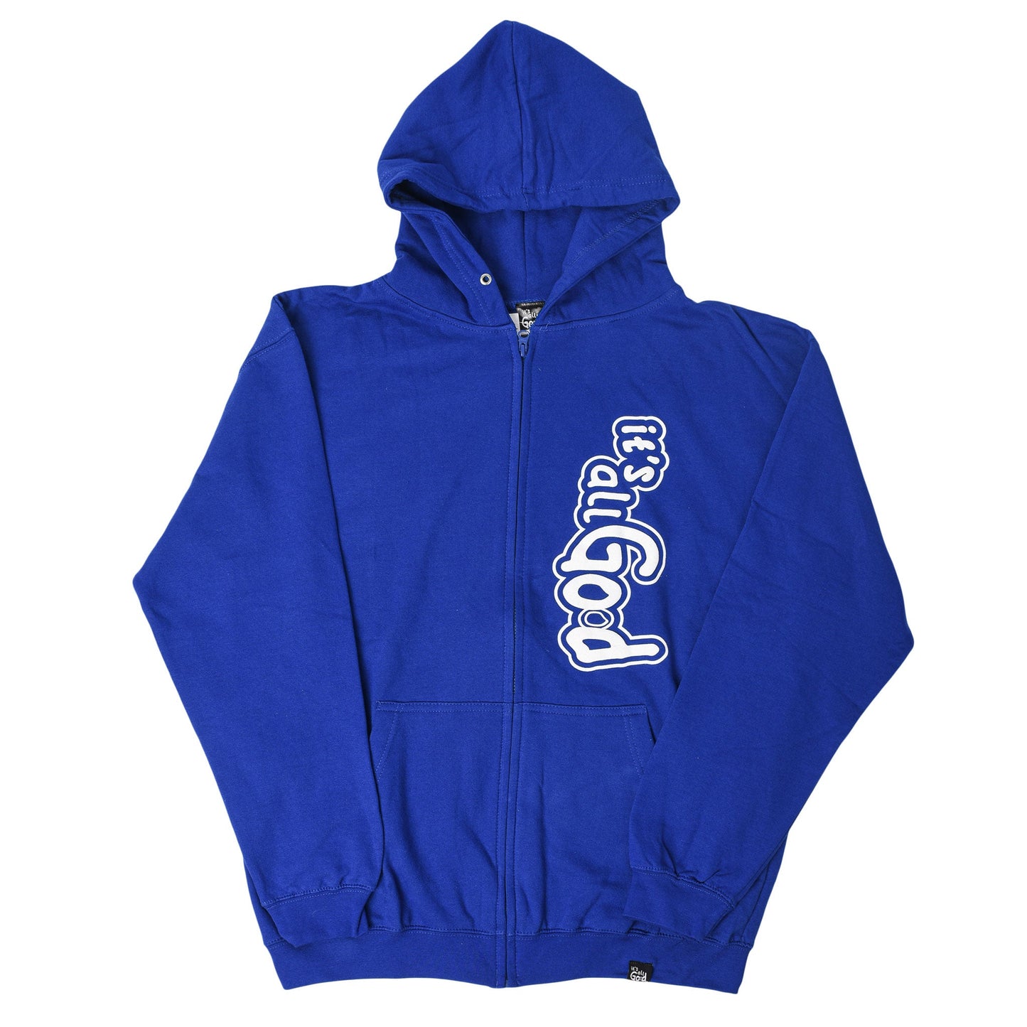 it's all God Fleece Zip Hoodie - Blue