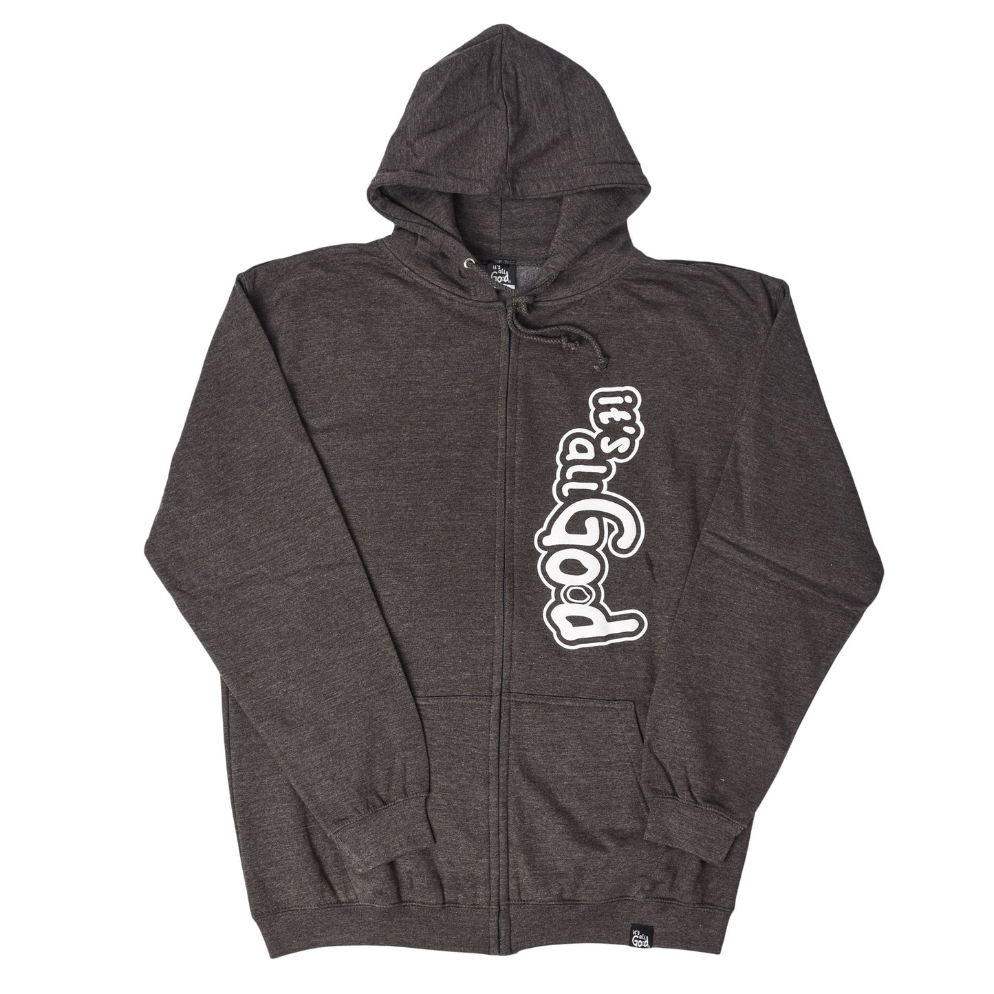 it's all God Fleece Zip Hoodie - Grey